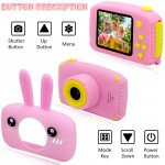 Wholesale Best Gift Kids Children HD 1080P Digital Camera with Video Recorder Camcorder and Games Toys for Children Kid Party Outdoor and Indoor Play (Pink Rabbit)